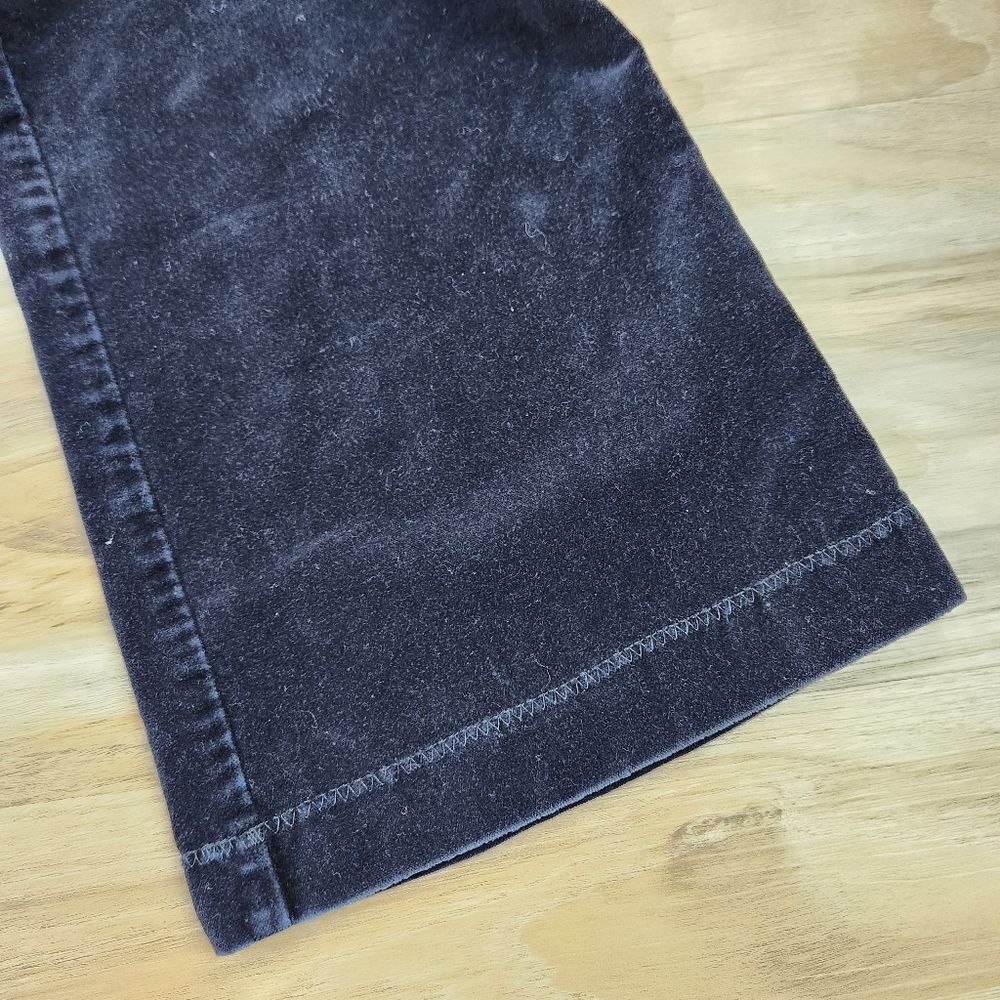 ☔️🔹️INC Bluish Black Velour Luxe Bootcut Pants Size 4/27 - Picture 11 of 13